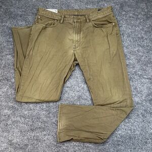 Polo Ralph Lauren Pants Men's 36x32 Green Varick Slim Straight Cotton 5 Pocket